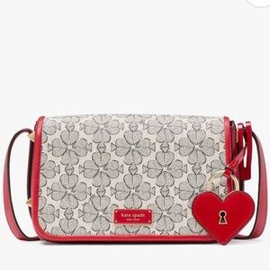 Kate Spade Liv Spade Flower Flap Crossbody NWT